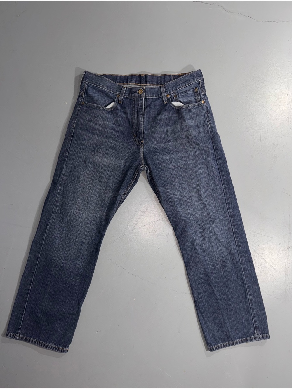 Signature by Levi Strauss Relaxed Fit Dark Blue Jeans